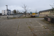 846848 Gezicht op het voormalige werkplaatsterrein van de N.S. aan de 2e Daalsedijk te Utrecht, na de sloop van diverse ...